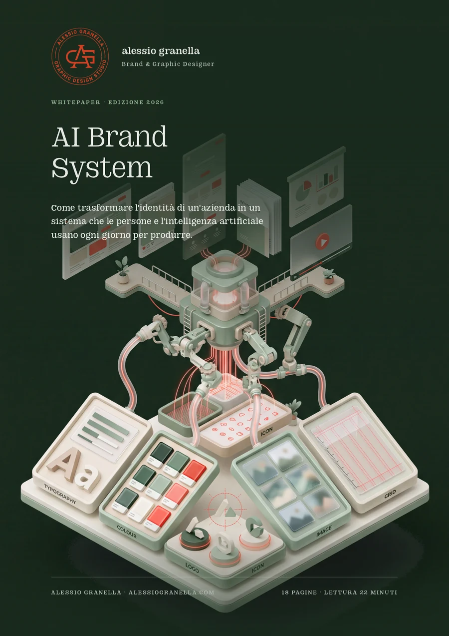 La copertina del whitepaper AI Brand System